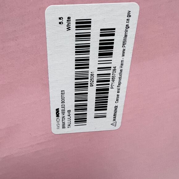 Berness Tallulah White Pointed Toe Ankle Boots Women’s 5.5 Block Heel Zip Chic - Picture 8 of 8